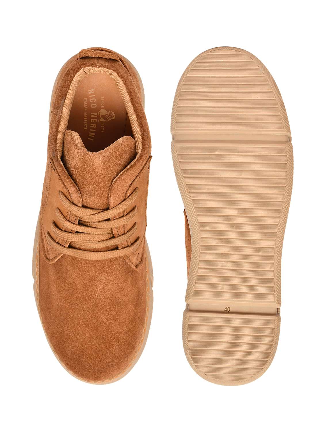 men solid lace up low ankle boots - 22619338 -  Standard Image - 5
