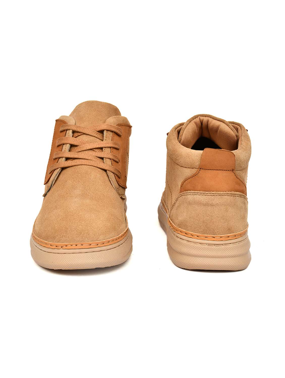 men solid lace up low ankle boots - 22619339 -  Standard Image - 3