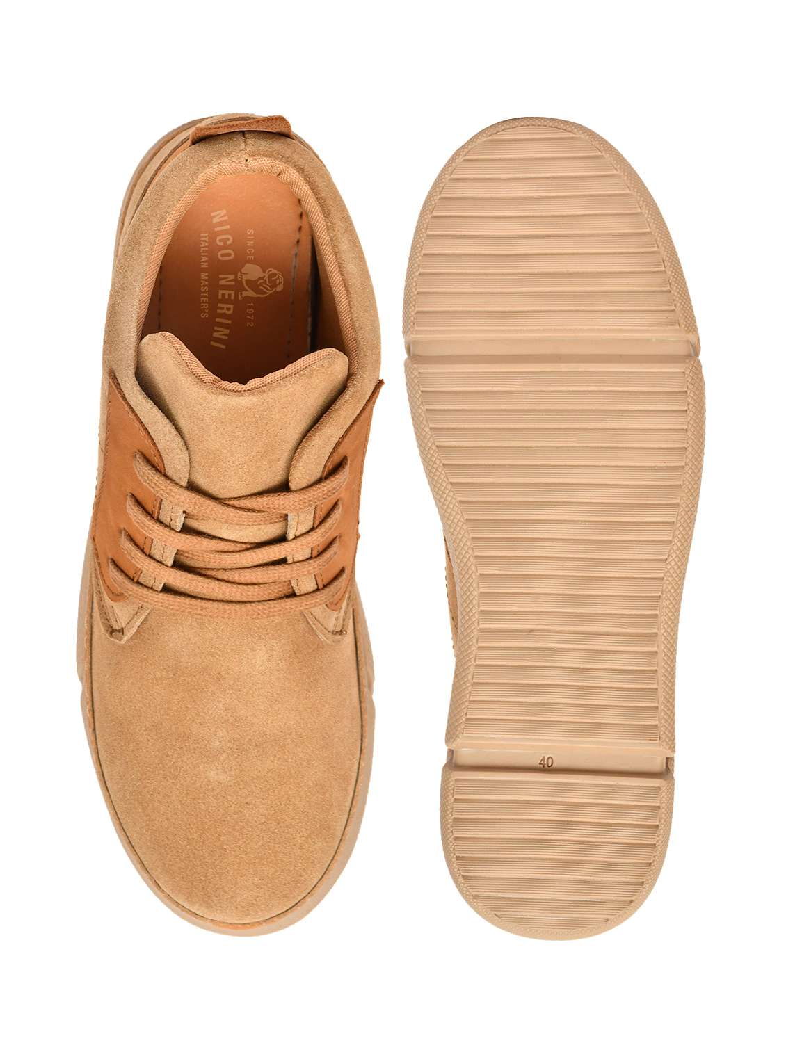 men solid lace up low ankle boots - 22619339 -  Standard Image - 5