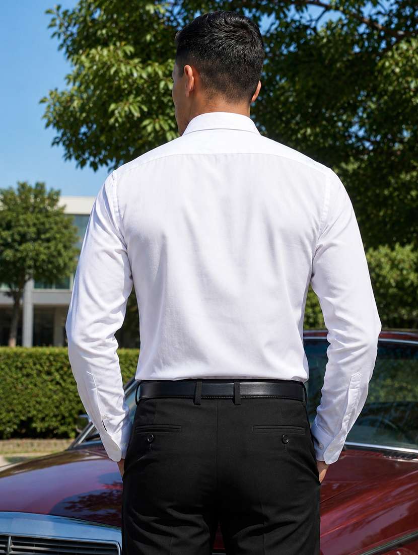 Men Solid Long Sleeves Formal Shirt - 22619380 -  Standard Image - 3