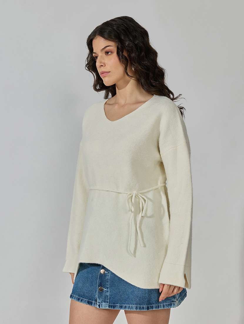 women solid long sleeves regular top - 22619443 -  Standard Image - 3