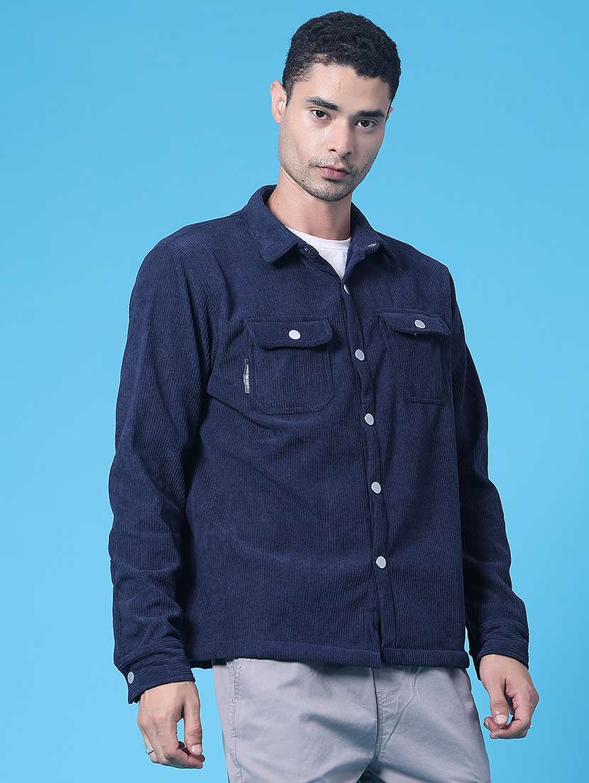 Men Textured Long Sleeve Regular Fit Shacket - 22621600 -  Standard Image - 3