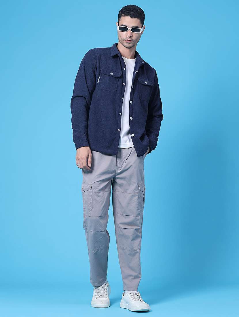 Men Textured Long Sleeve Regular Fit Shacket - 22621600 -  Standard Image - 5