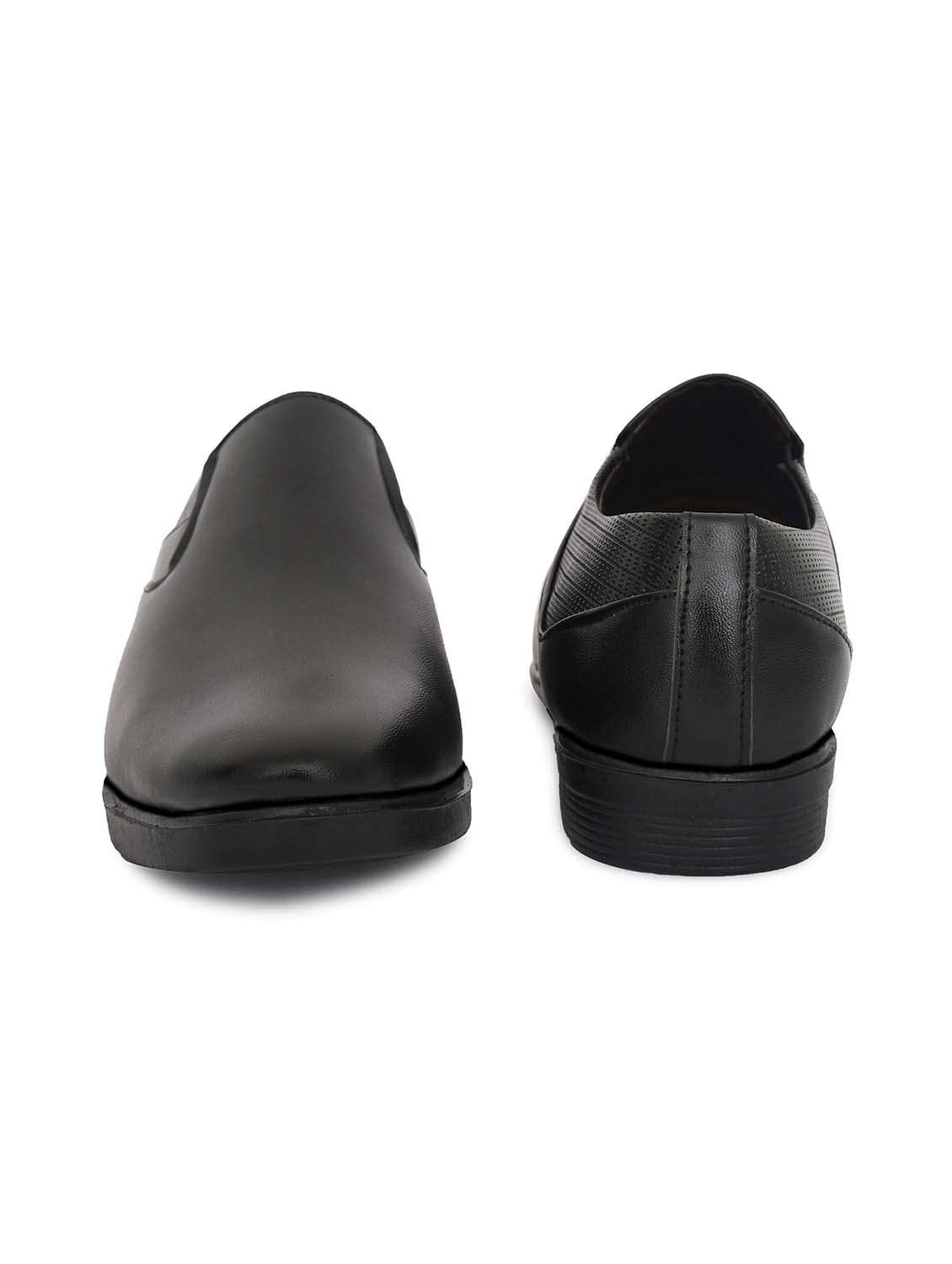 men solid slip on formal shoes - 22622122 -  Standard Image - 3