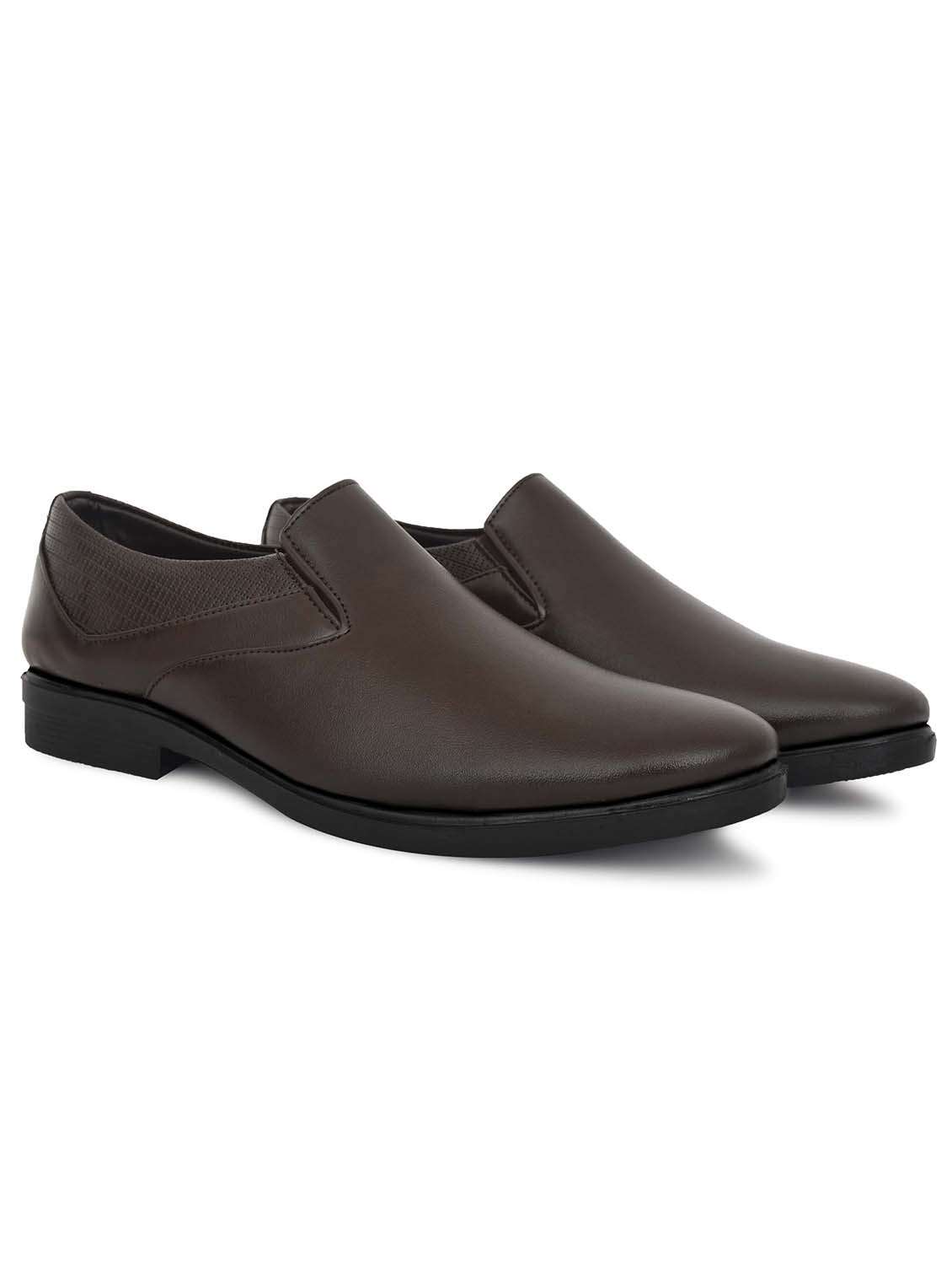 men solid slip on formal shoes - 22622123 -  Standard Image - 3