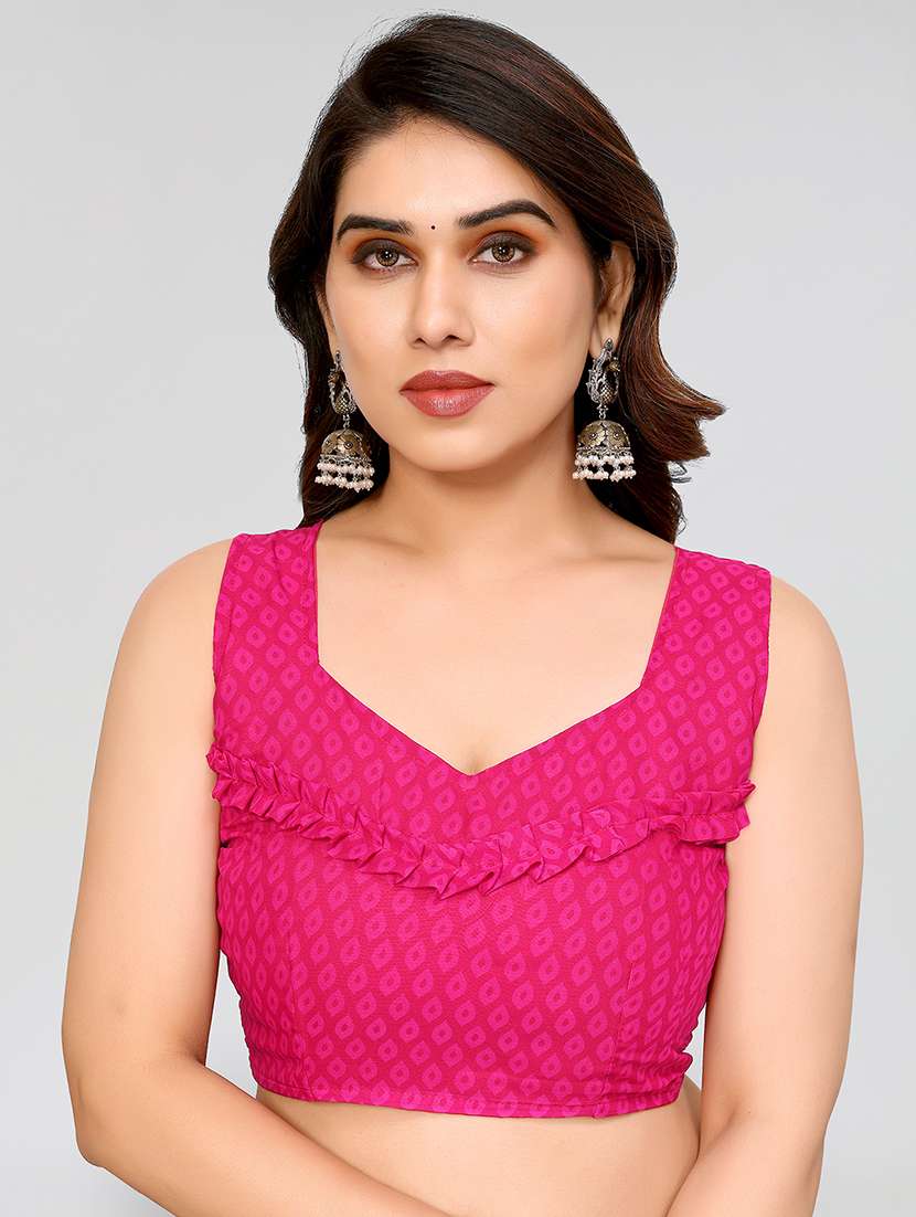 Women Pack Of 2 Printed Combo Saree With Blouse - 22623318 -  Standard Image - 3