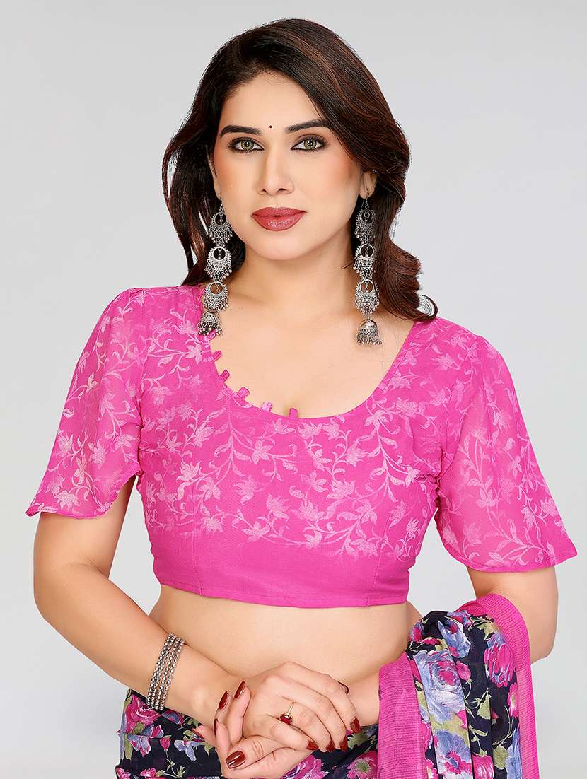 Women Pack Of 2 Printed Combo Saree With Blouse - 22623367 -  Standard Image - 3