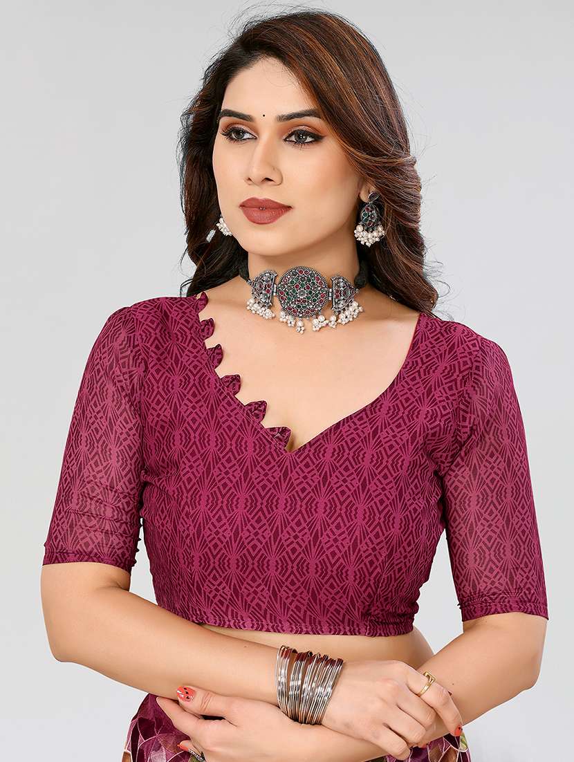 Women Pack Of 2 Printed Combo Saree With Blouse - 22623457 -  Standard Image - 3