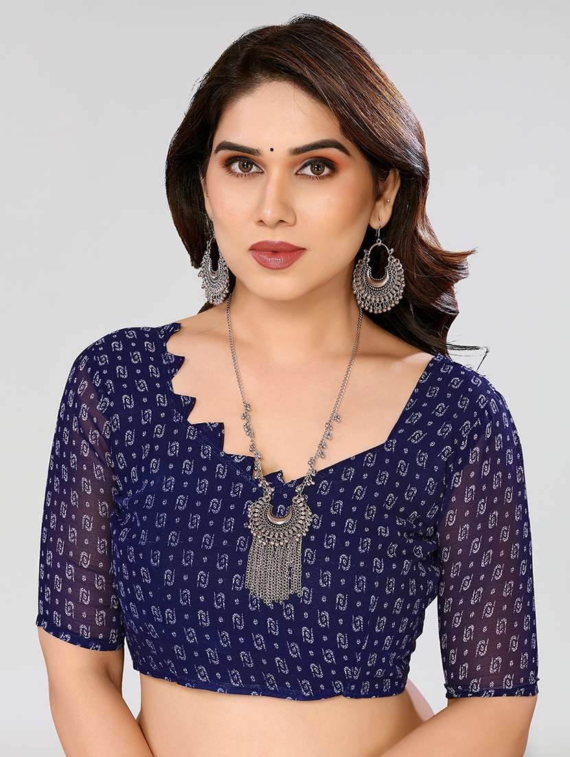 Women Pack Of 2 Printed Combo Saree With Blouse - 22623559 -  Standard Image - 3