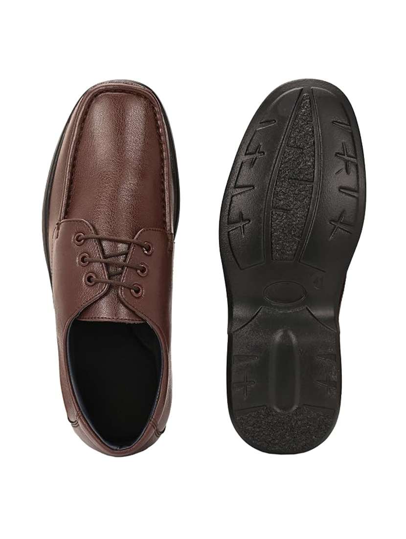 men solid lace up derby shoes - 22624749 -  Standard Image - 3