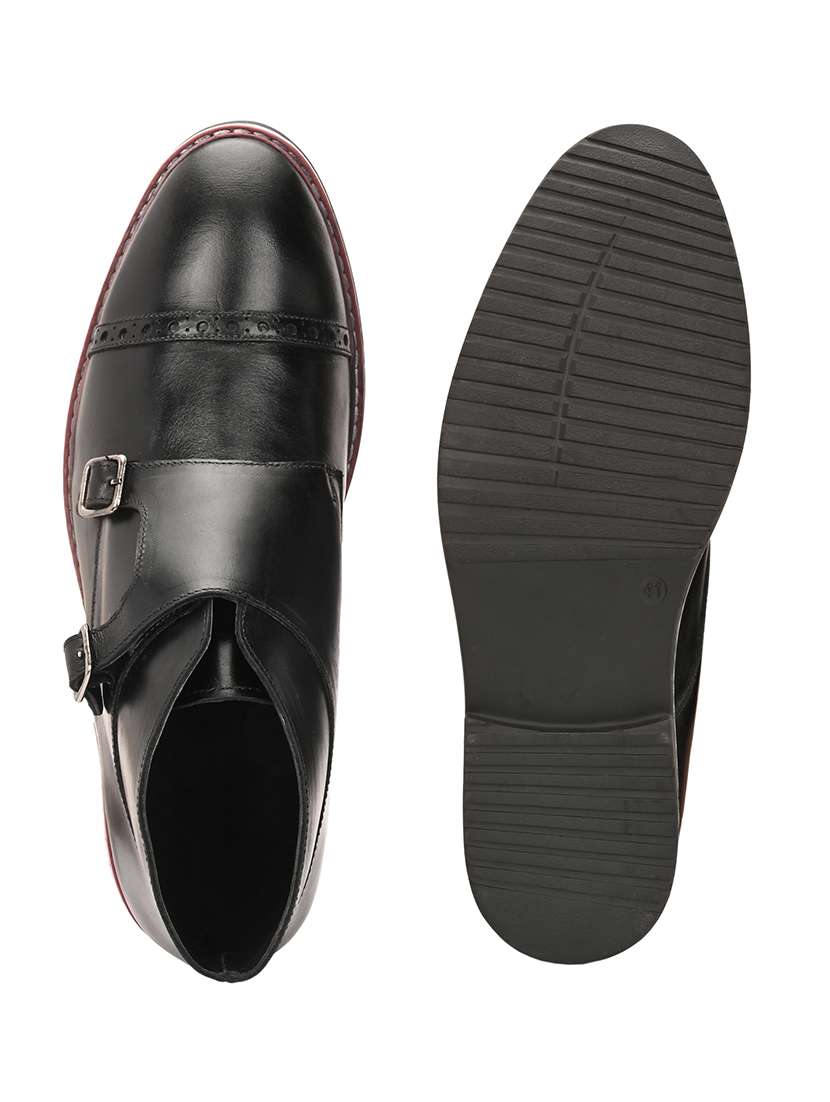 men solid low ankle monk boots - 22624755 -  Standard Image - 3