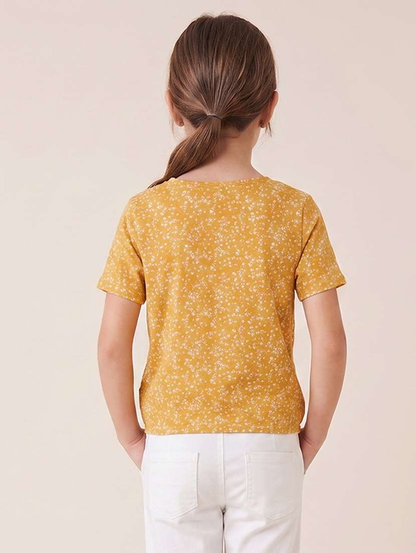 girls floral printed short sleeves regular top - 22624836 -  Standard Image - 3