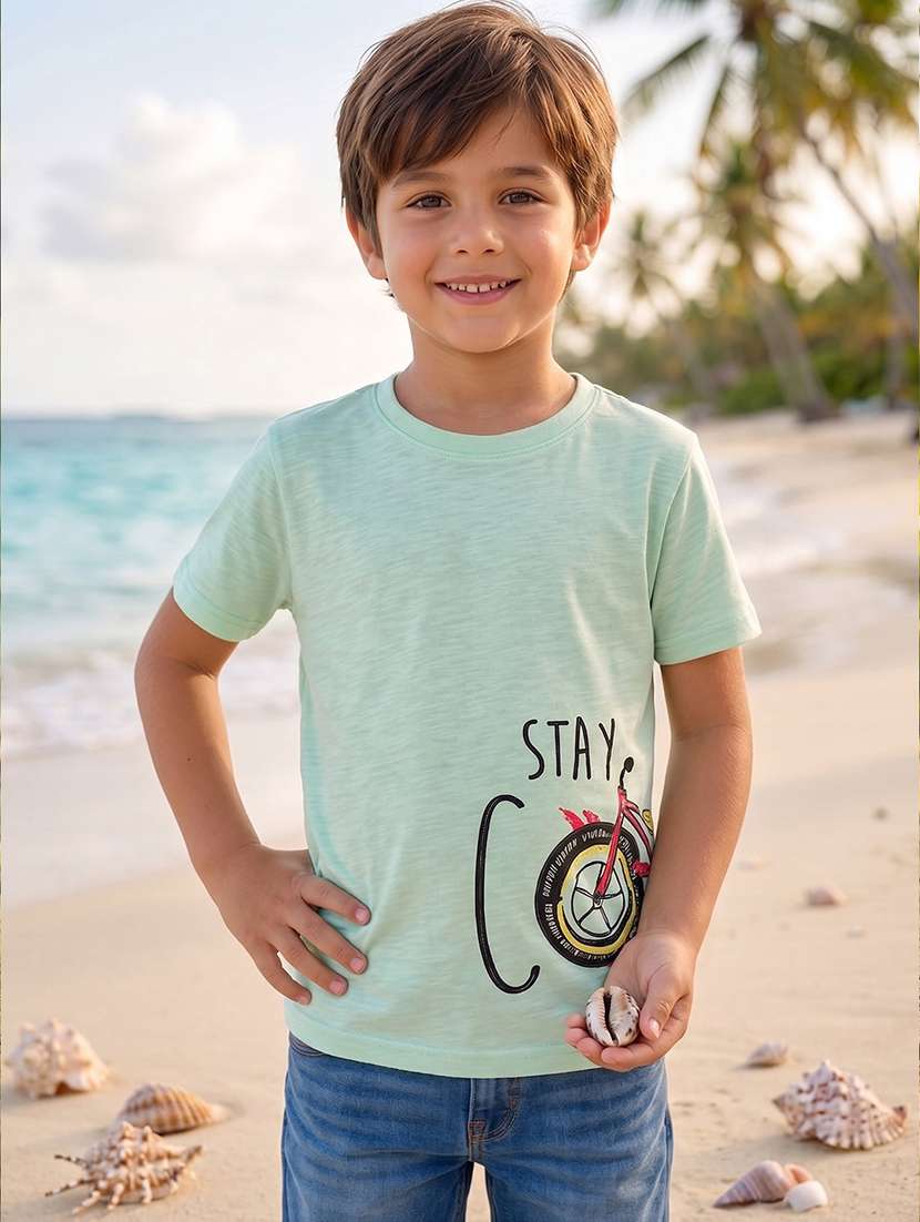 boys printed short sleeves regular t-shirt