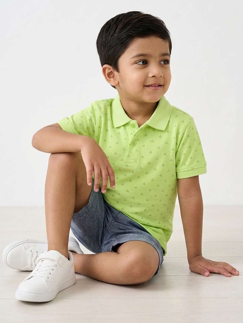 boys printed short sleeves polo t-shirt - 22624872 -  Standard Image - 3