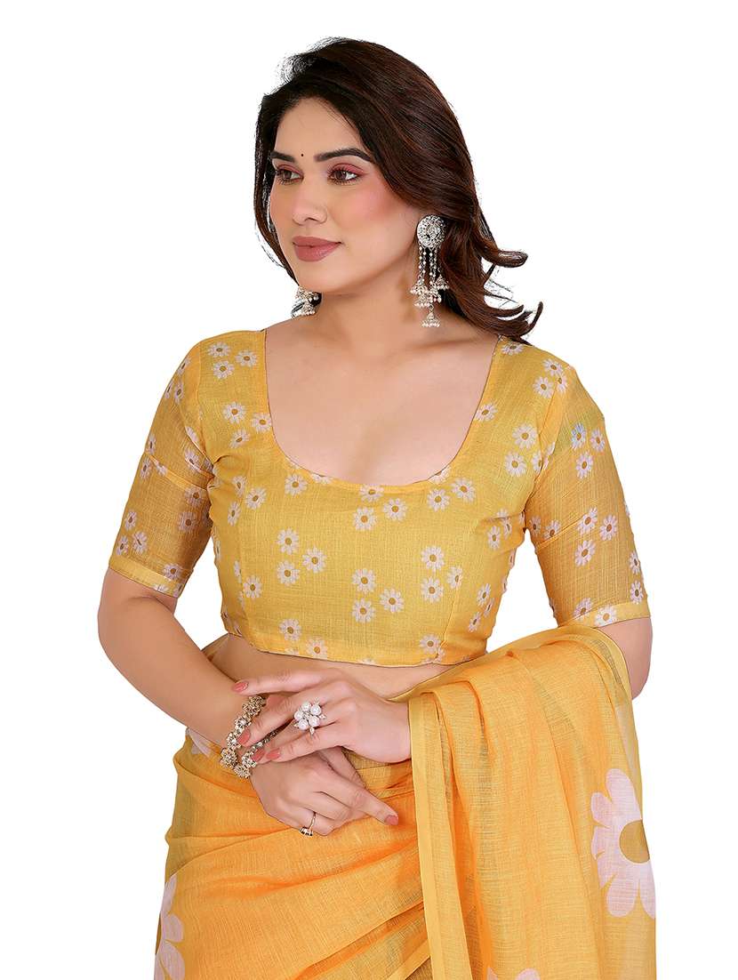 women pack of 2 printed combo saree with blouse - 22624945 -  Standard Image - 3