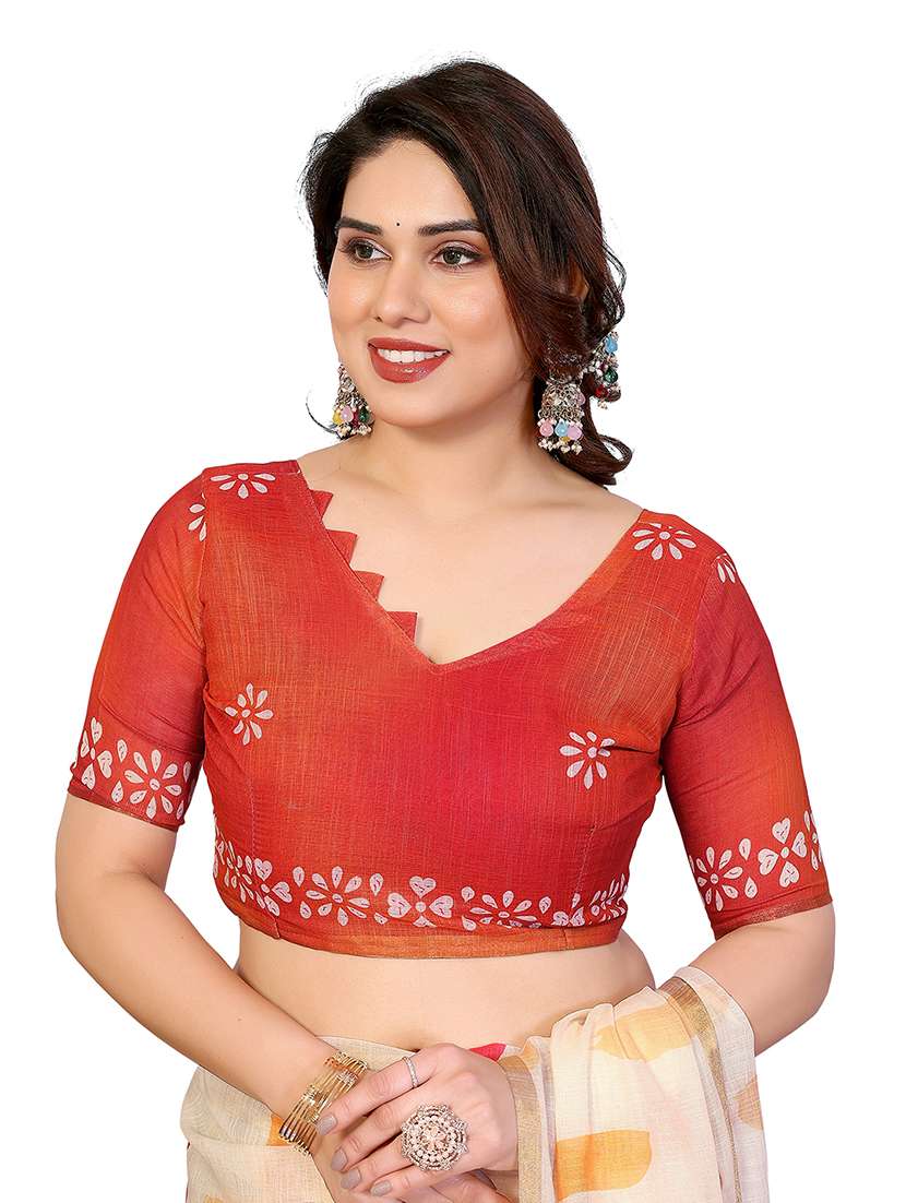 Women Pack Of 2 Printed Combo Saree With Blouse - 22625251 -  Standard Image - 3