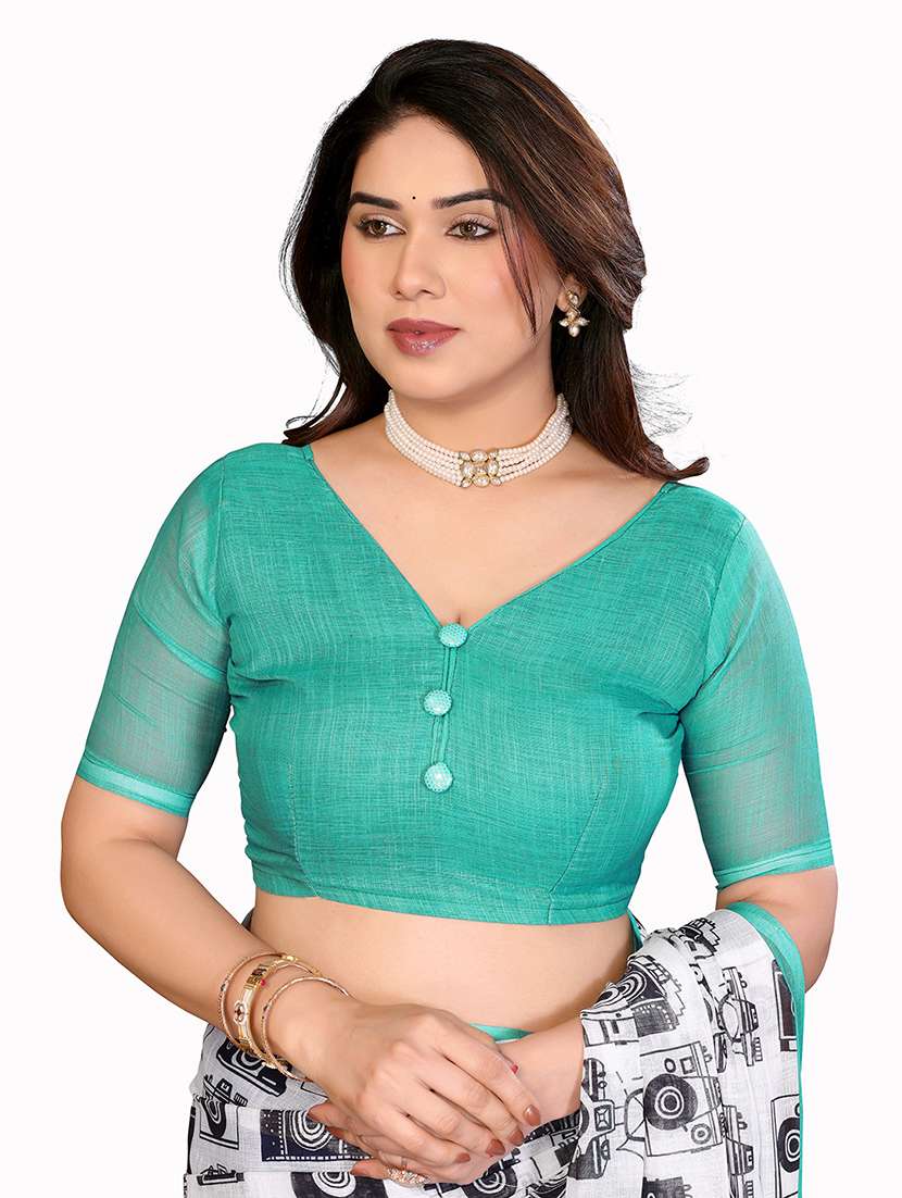 women pack of 2 printed combo saree with blouse - 22625504 -  Standard Image - 3