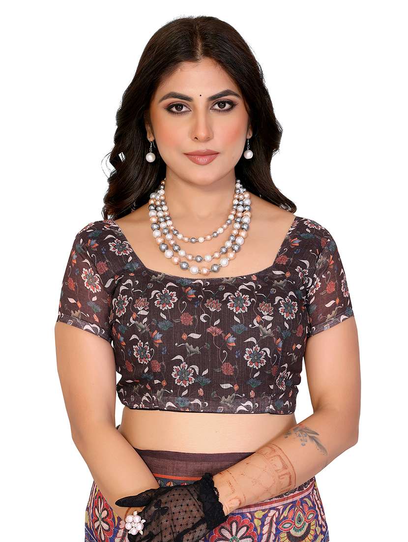 Women Pack Of 2 Printed Combo Saree With Blouse - 22625646 -  Standard Image - 3