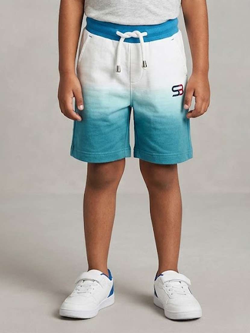 boys ombre mid rise regular fit shorts