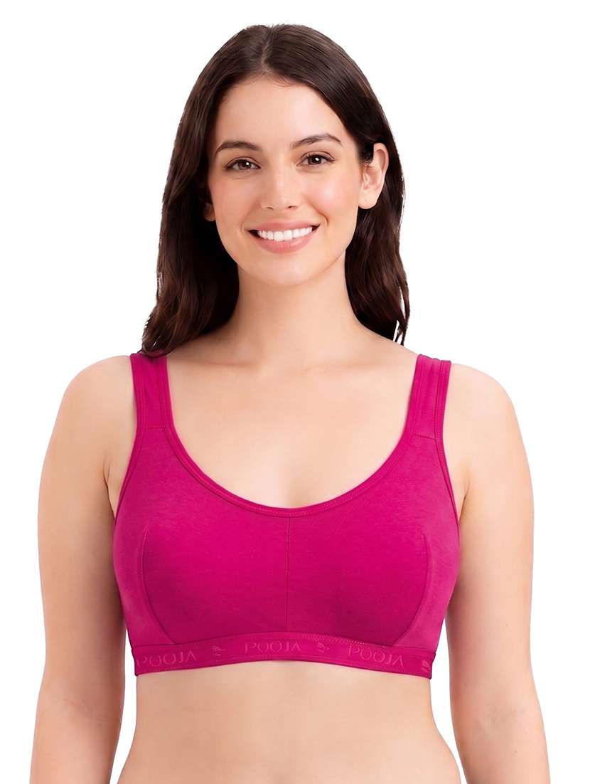 women pack of 3 solid full coverage sports bra - 22625717 -  Standard Image - 3