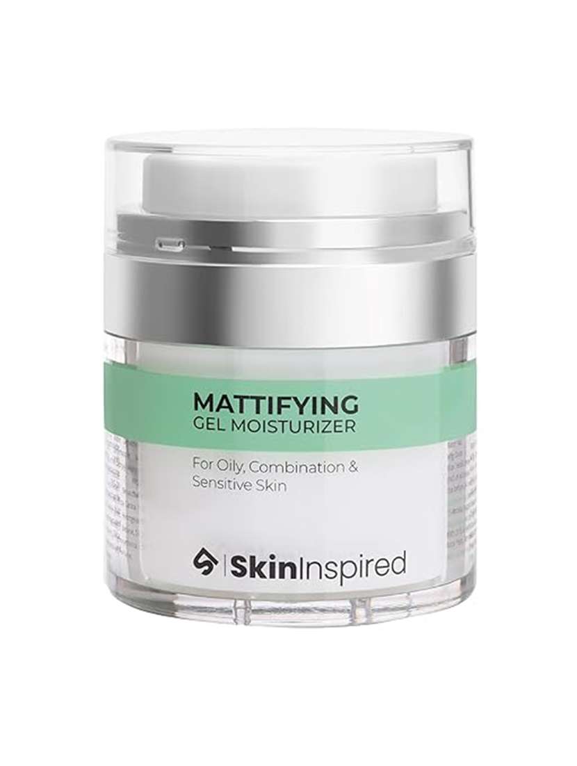 skininspired mattifying gel based moisturizer for face | fast absorbing & non sticky oil free moisturizer�