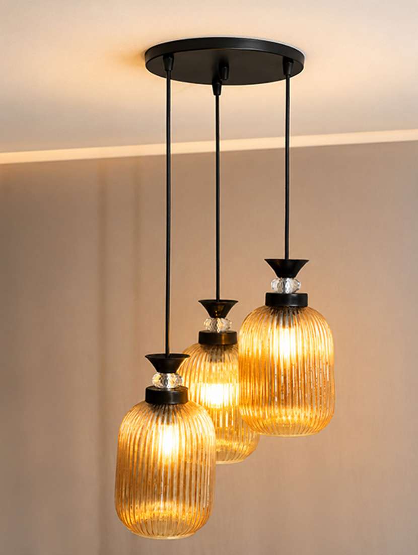 decorative 3-light cluster hanging light