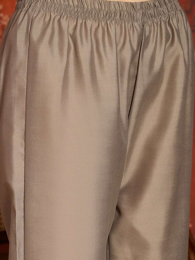 women embroidered three quarter sleeves kurta pant set with dupatta - 22626446 -  Standard Image - 5