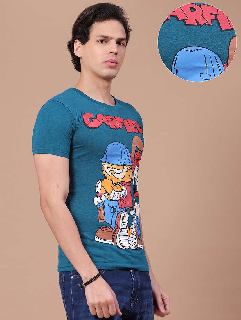 Men Printed Short Sleeves Regular Fit T-shirt - 22627090 -  Standard Image - 3