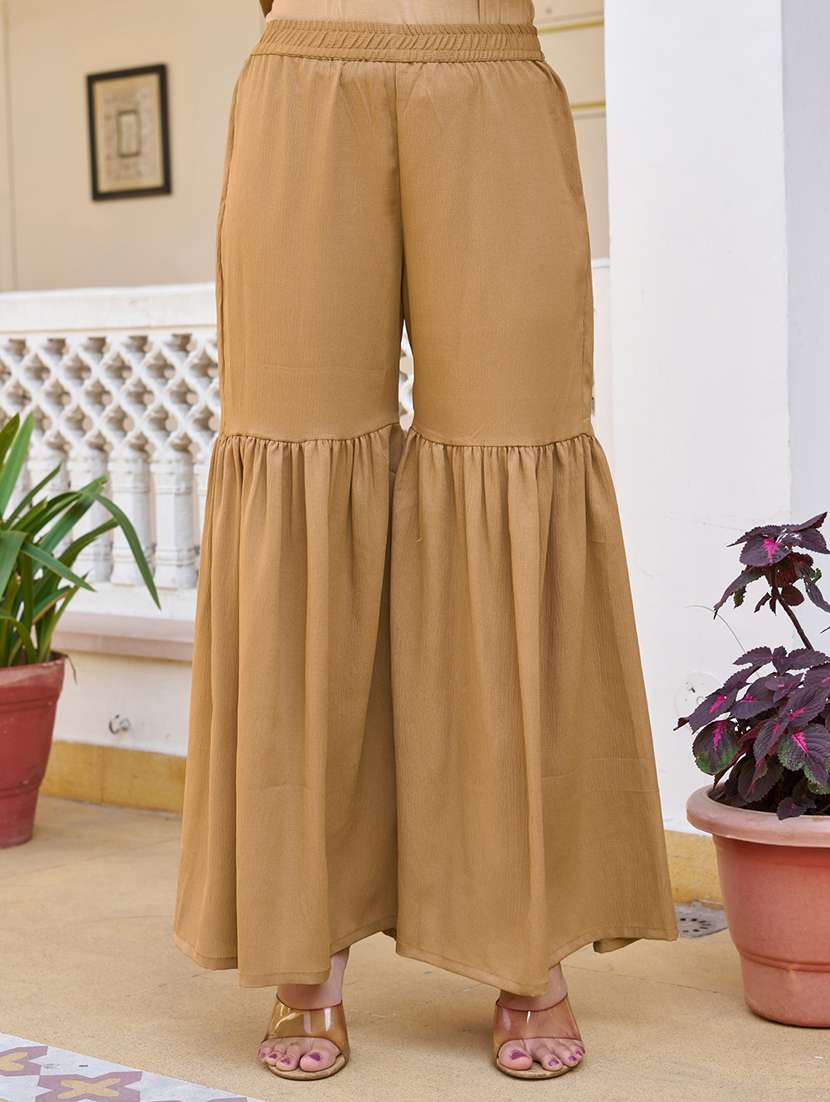 Women Embroidered Three Quarter Sleeves Kurta Sharara Set With Dupatta - 22627117 -  Standard Image - 5