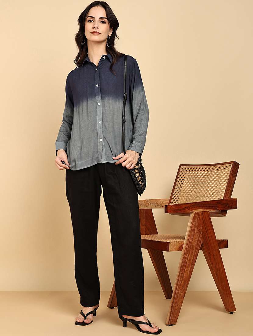 Women Ombre Long Sleeves Regular Shirt - 22627255 -  Standard Image - 5