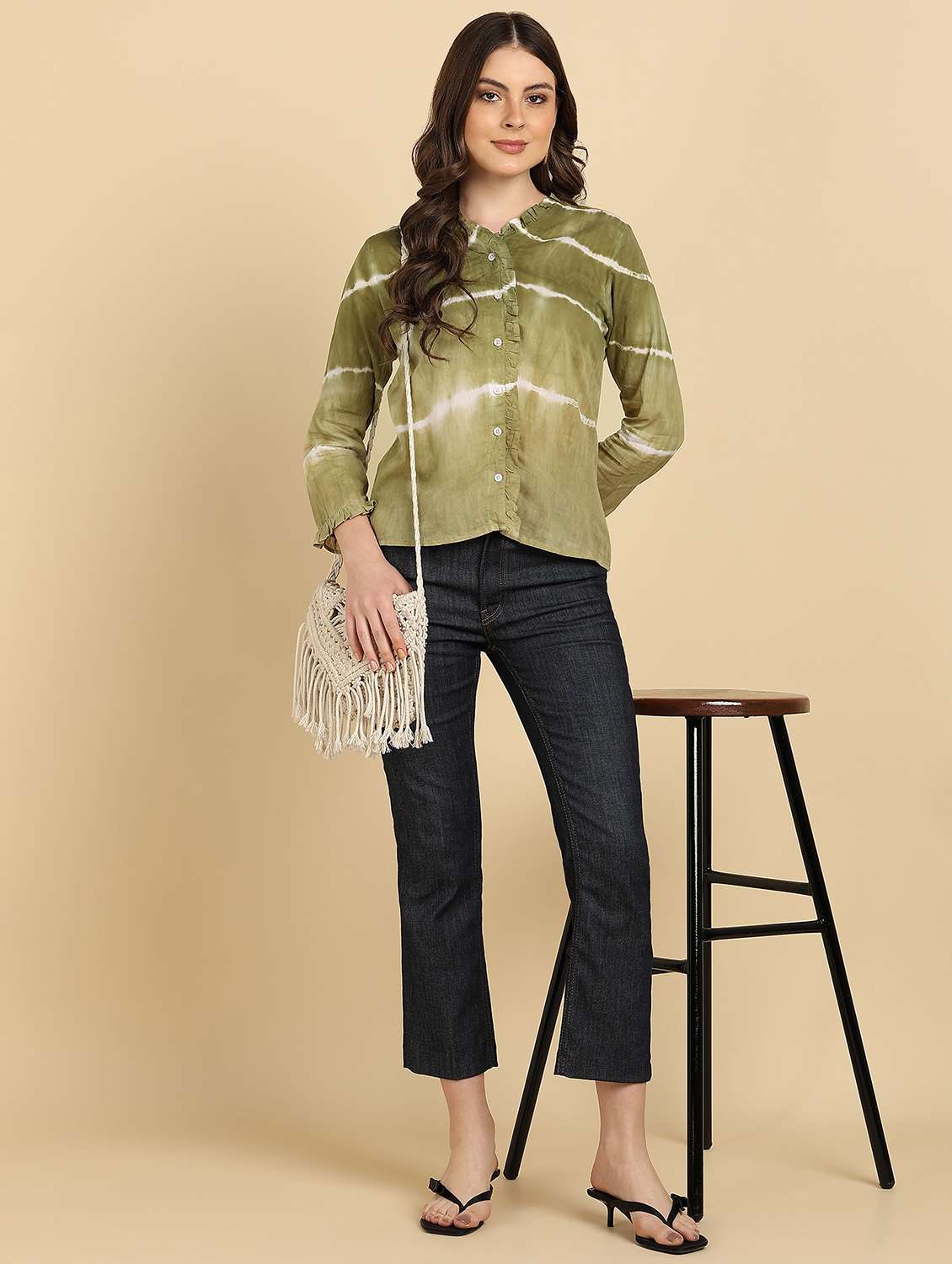 Women Tie And Dye Long Sleeves Regular Shirt - 22627259 -  Standard Image - 5