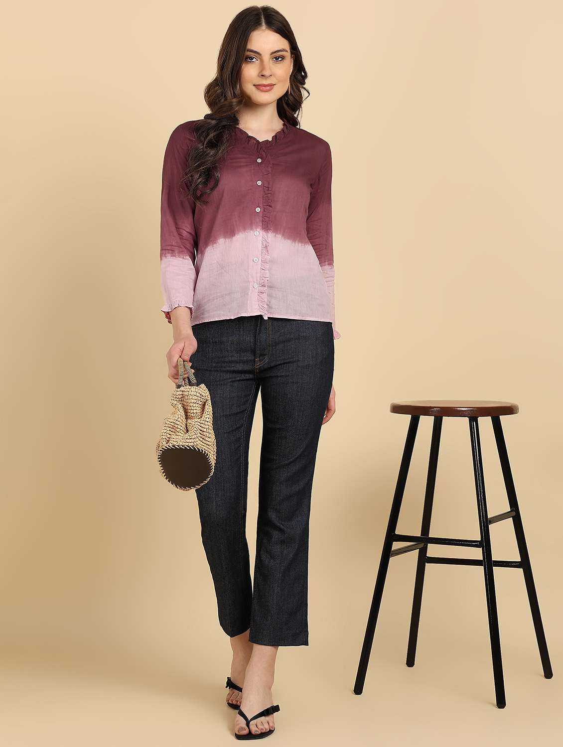 Women Tie And Dye Long Sleeves Regular Shirt - 22627260 -  Standard Image - 5