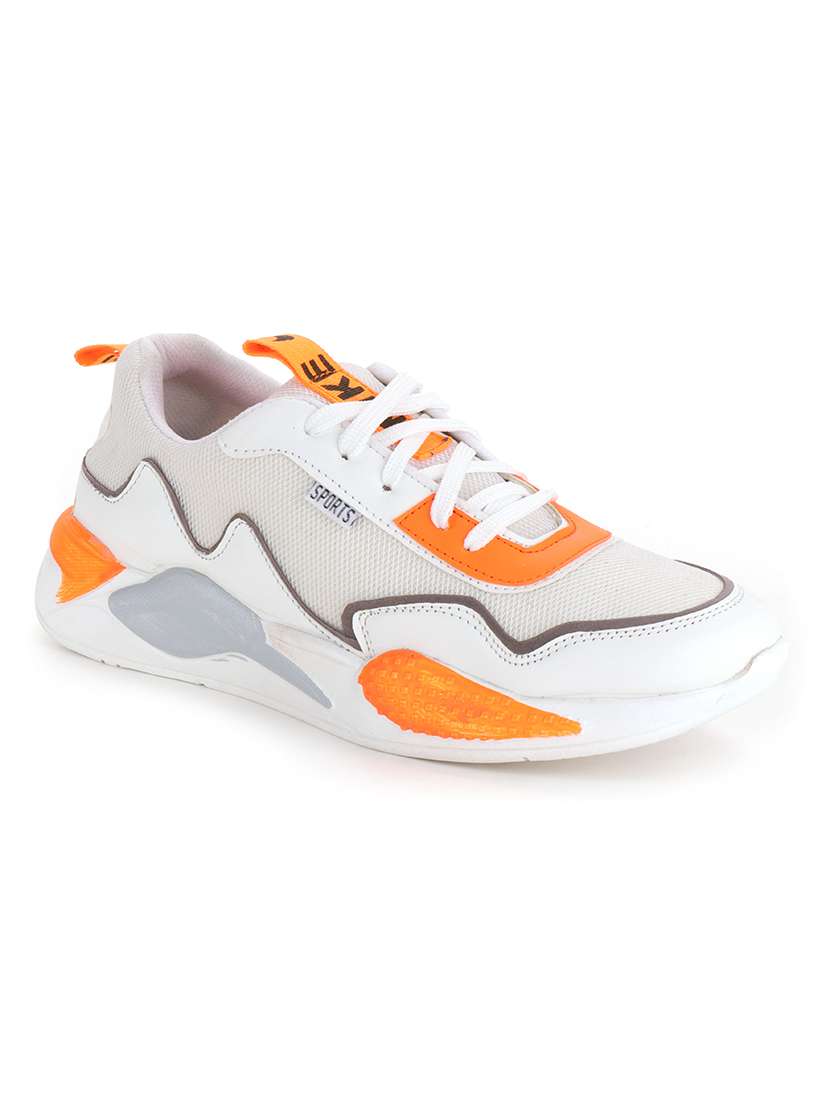 men color block lace up sneaker