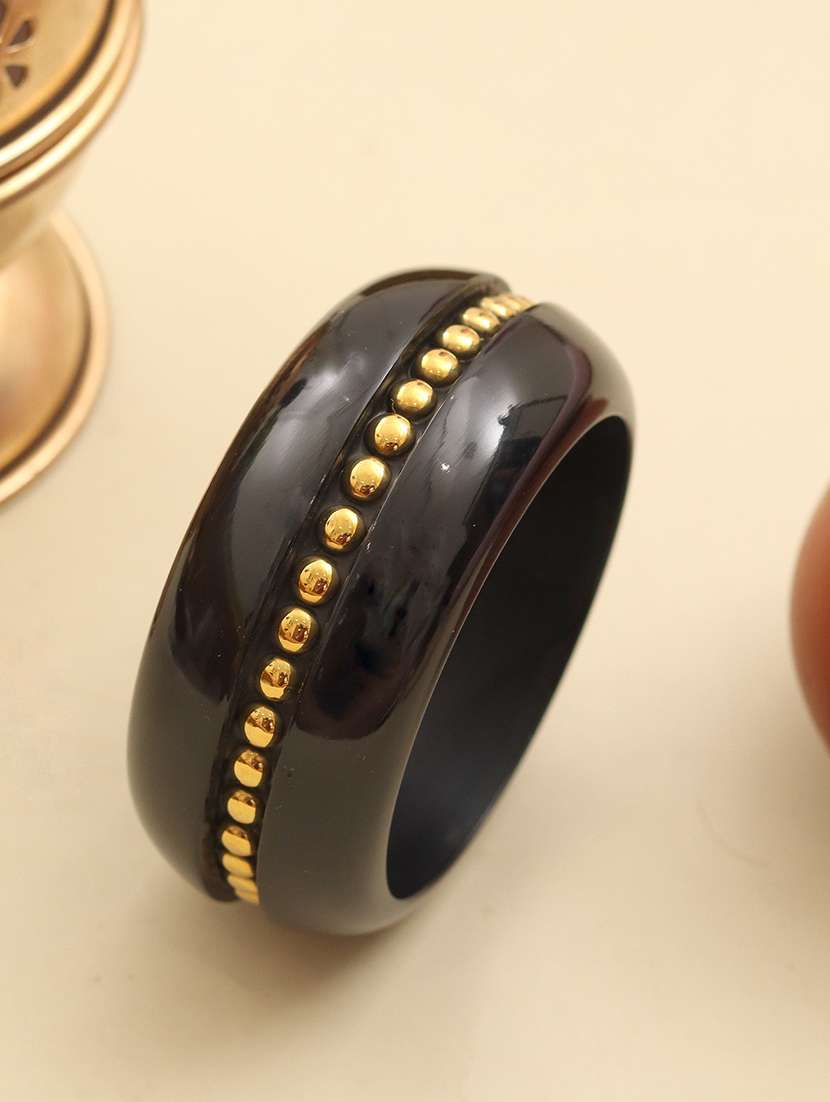 women beaded pattern wide resin bangle