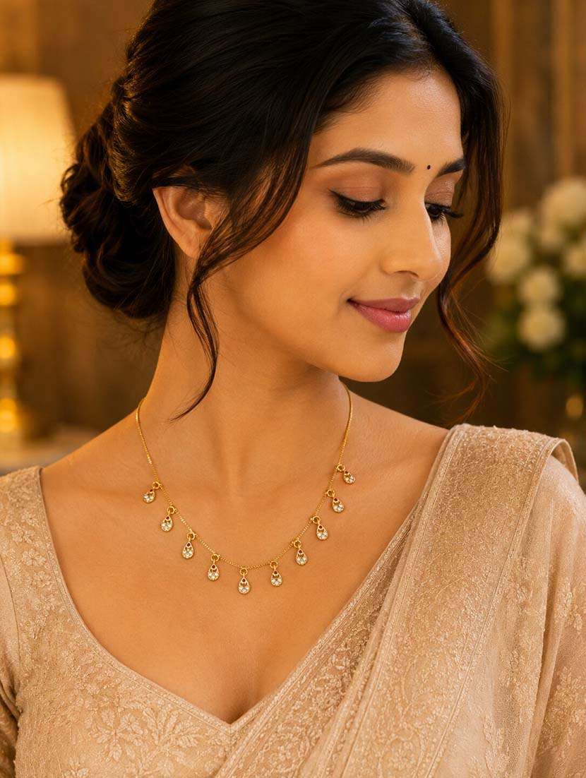 women american diamond charm necklace  - 22627827 -  Standard Image - 3