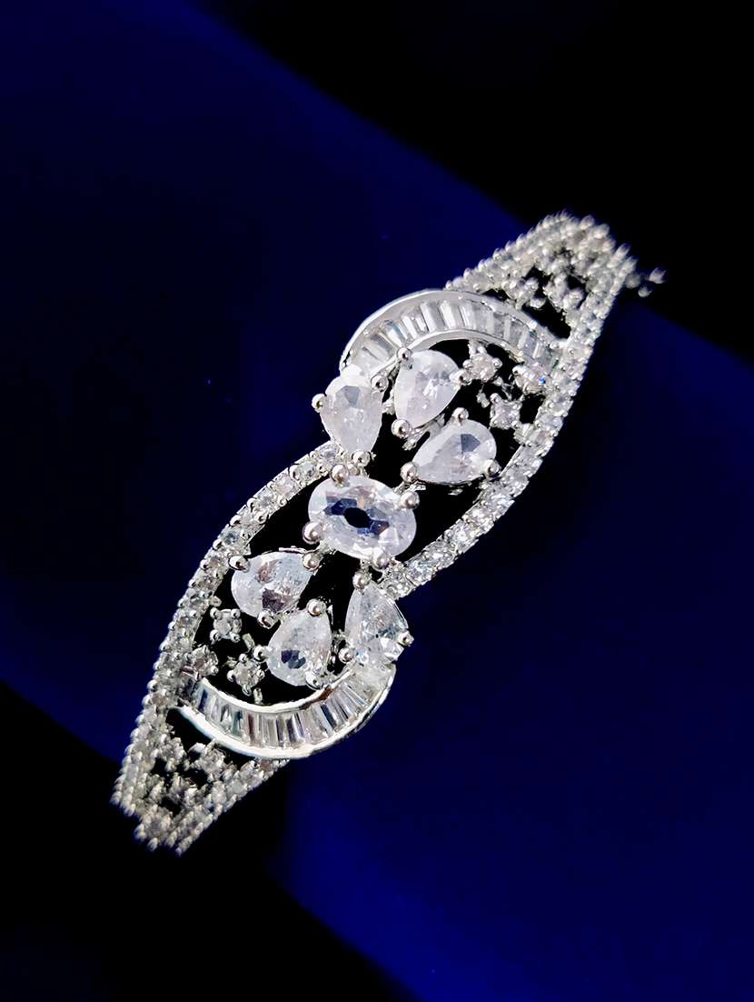 women white rhodium bracelet