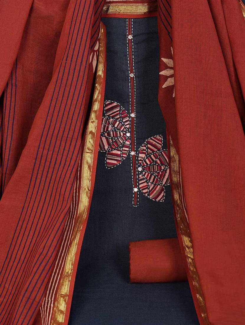 Women Printed Unstitched Suit Set - 22628003 -  Standard Image - 3