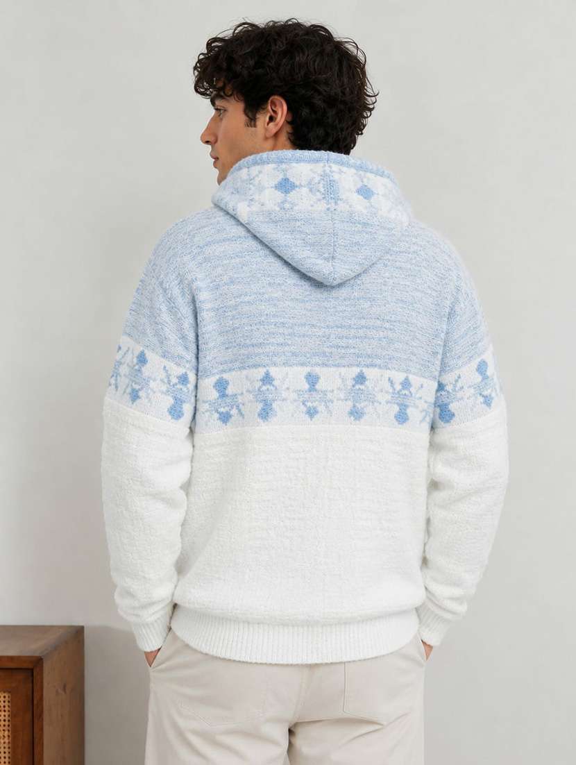 men self design long sleeve regular fit pullover - 22635333 -  Standard Image - 3