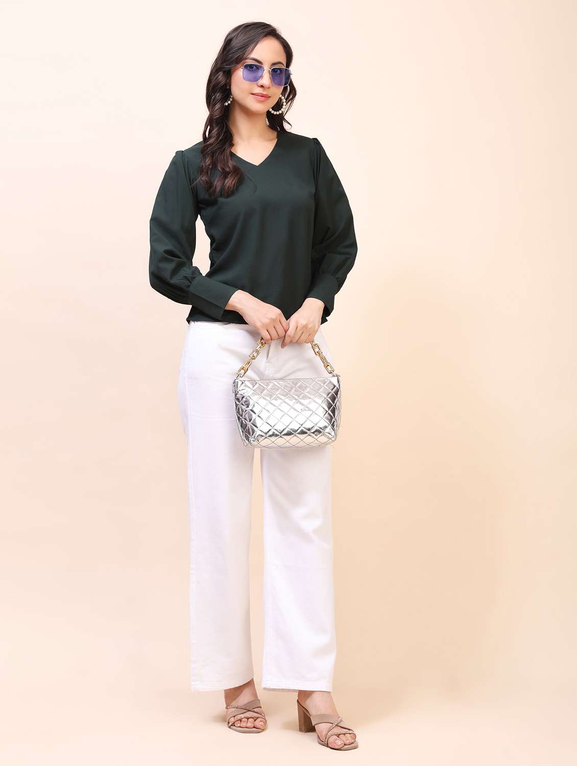 Women Solid Long Sleeves Regular Top - 22635416 -  Standard Image - 5