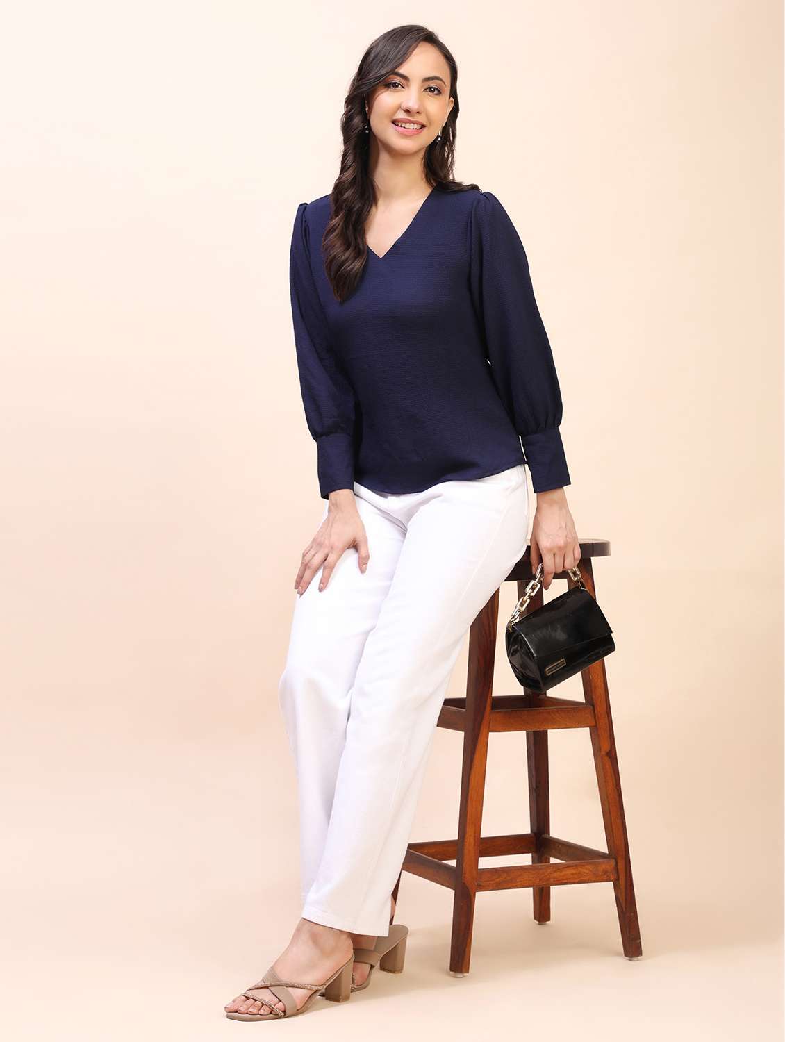 Women Solid Long Sleeves Regular Top - 22635420 -  Standard Image - 5