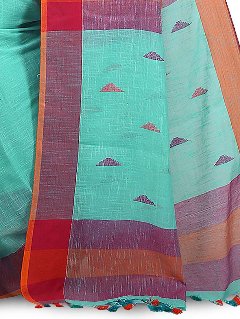 women self design handloom saree with blouse - 22637713 -  Standard Image - 3