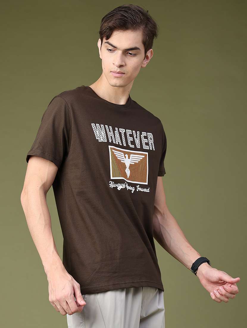 Men Printed Short Sleeve Regular Fit T-shirt - 22638143 -  Standard Image - 3