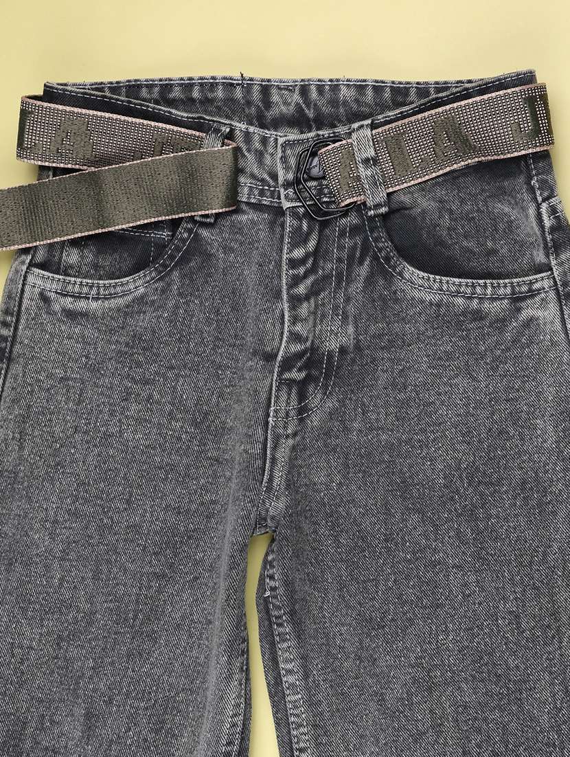 Boys Washed Mid Rise Straight Jeans - 22638606 -  Standard Image - 3