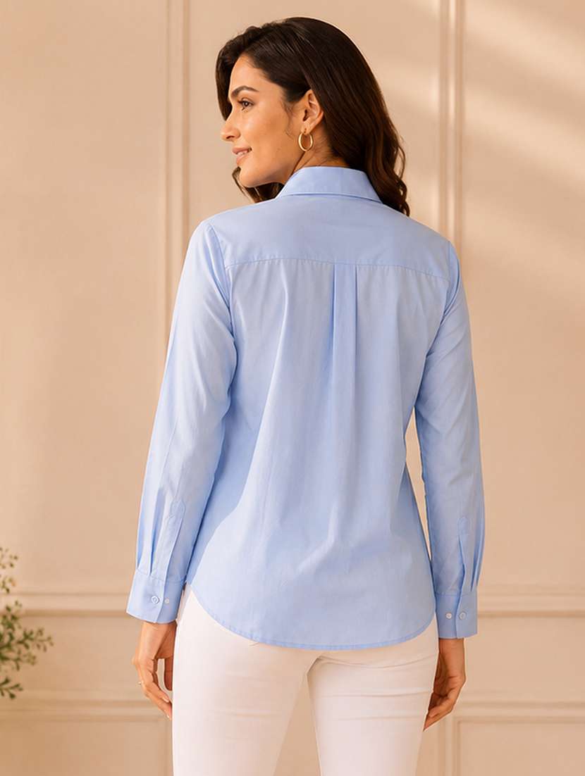 Women Embroidered Long Sleeves Regular Fit Shirt - 22639252 -  Standard Image - 3