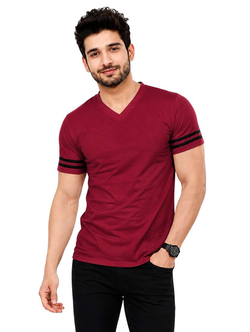 men striped short sleeve slim fit t-shirt