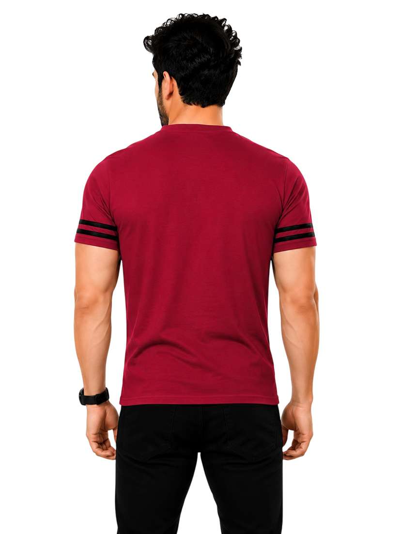 Men Striped Short Sleeve Slim Fit T-shirt - 22639389 -  Standard Image - 3