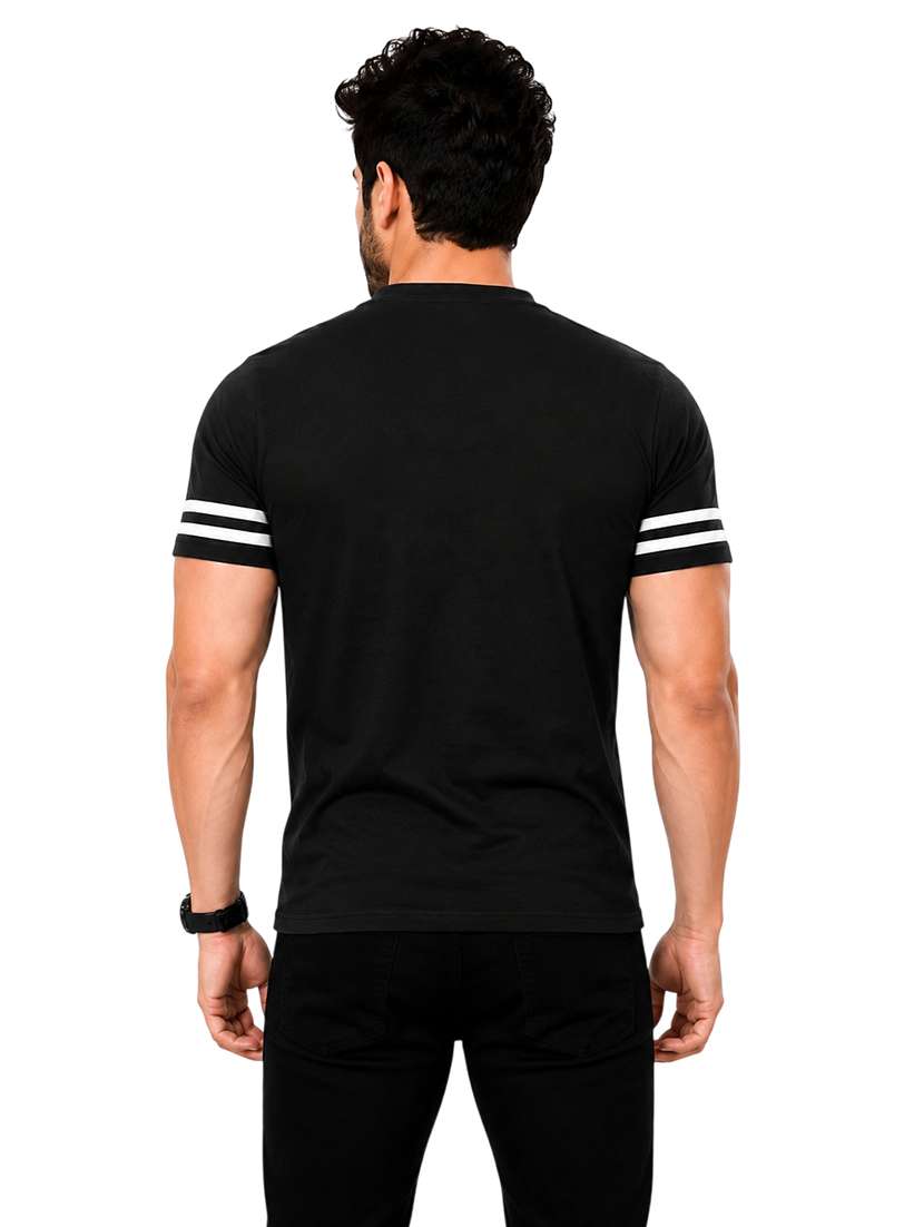 Men Striped Short Sleeve Slim Fit T-shirt - 22639396 -  Standard Image - 3