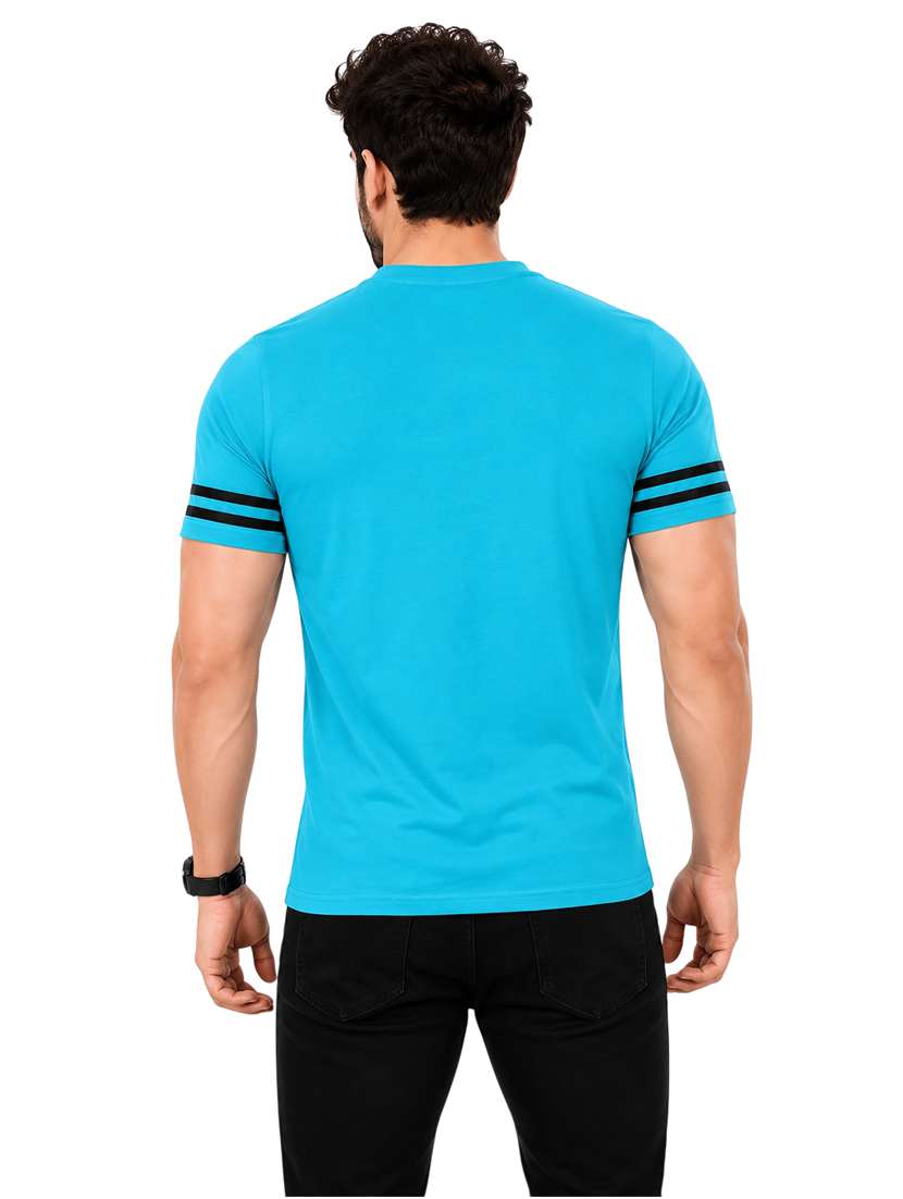 Men Striped Short Sleeve Slim Fit T-shirt - 22639397 -  Standard Image - 3