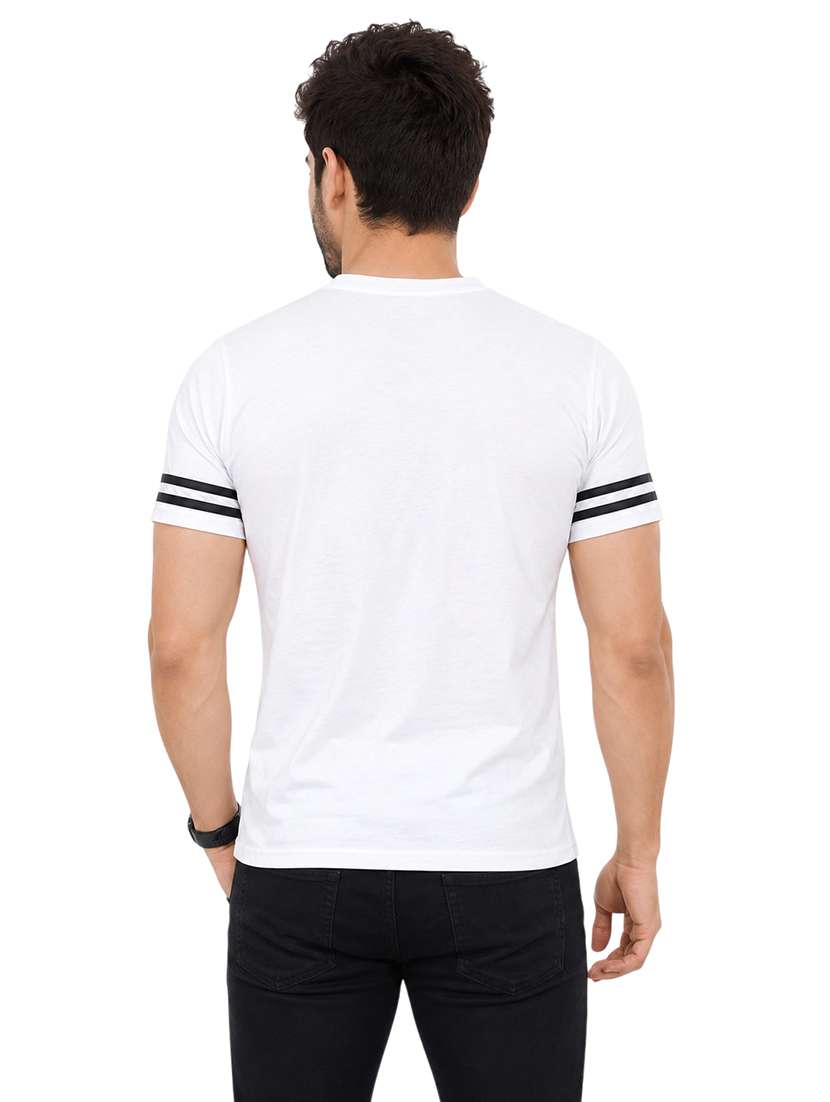 Men Striped Short Sleeve Slim Fit T-shirt - 22639400 -  Standard Image - 3