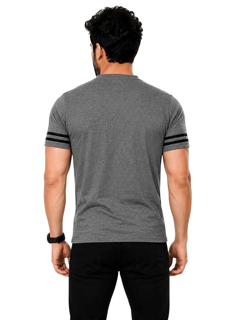 Men Striped Short Sleeve Slim Fit T-shirt - 22639402 -  Standard Image - 3